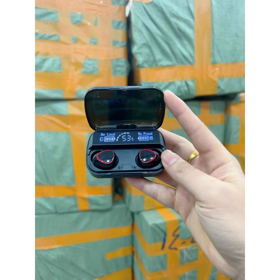 Tai nghe bluetooth M10 thiết kế đẹp mắt, âm thanh đỉnh cao, cảm biến vân tay kiêm sạc dự phòng 2500mAh