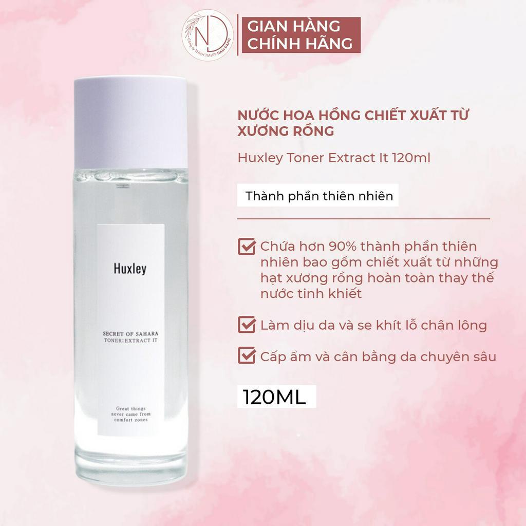 Nước hoa hồng dành cho da khô da nhạy cảm Huxley Toner Extract It 120ml