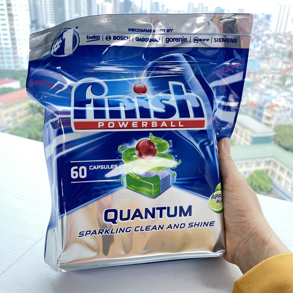 Viên rửa bát Finish Quantum