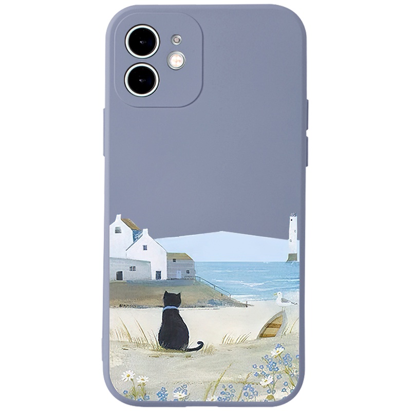 Ốp lưng GUMAN mềm chống bẩn ngộ nghĩnh dễ thương đẹp cho iPhone 14 13 12 11 Pro Max SE 2020 X XR XS 8 7 ip 6S 6 Plus kute XYB583