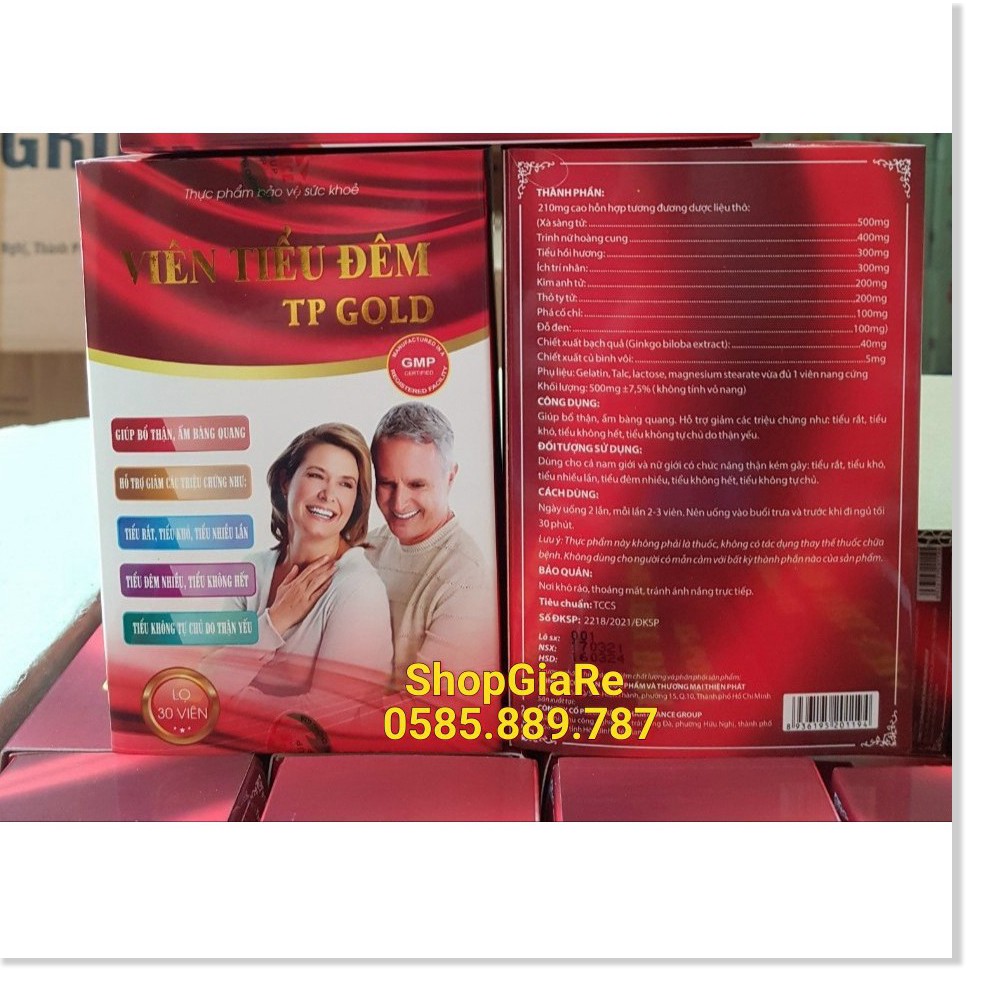 Viên Tiểu Đêm Tp Gold giúp bổ thận, tăng cường chức năng bàng quang, hỗ trợ tiểu đêm, tiểu rát, tiểu không tự chủ