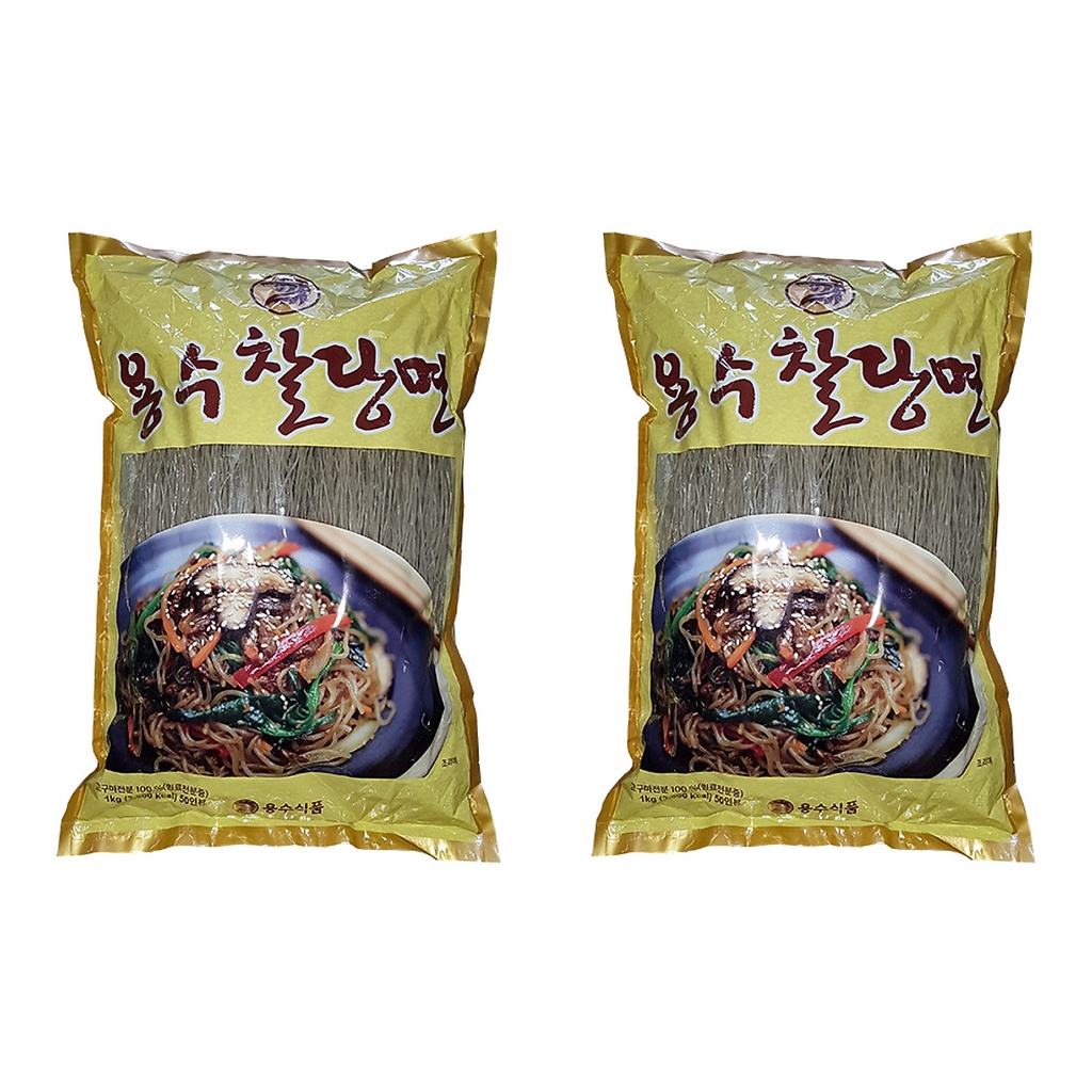 COMBO 2 Gói Miến Khoai Lang Khô Hàn Quốc YONGSOO 1KG Thương Hiệu Nong Woo