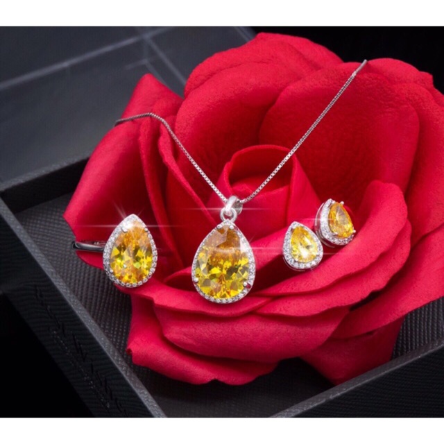 Bộ hoa xanh bạc korea