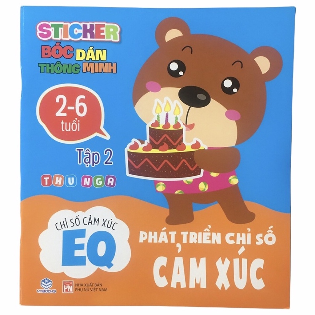 Sách Sticker bóc dán thông minh - Phát triển Chỉ số cảm xúc EQ - Combo 3 Quyển