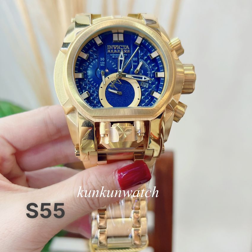 Đồng Hồ Nam Invicta Chronograph Kích Thước Siêu To 55mm