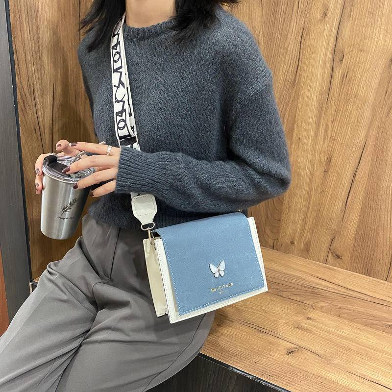 Túi xách da đeo vai hình bướm phong cách Hàn Quốc Wanita Bahu Tangan@N0460