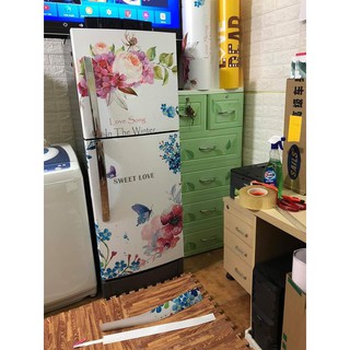 Miếng dán tủ lạnh  hoa mùa đông