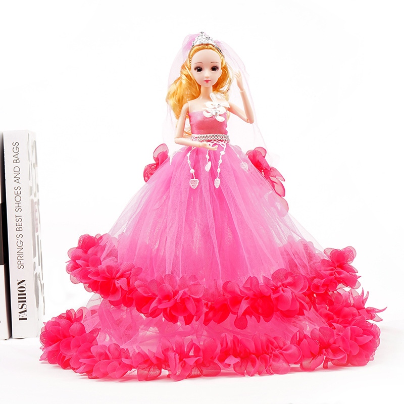 40 cm Búp bê Barbie Công chúa Váy cưới Quần áo bên cô gái quà tặng sinh nhật