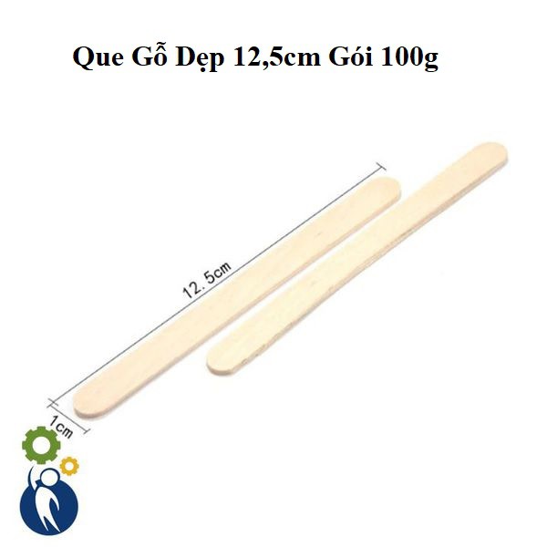 Que Gỗ Dẹp 12,5cm Gói 100g