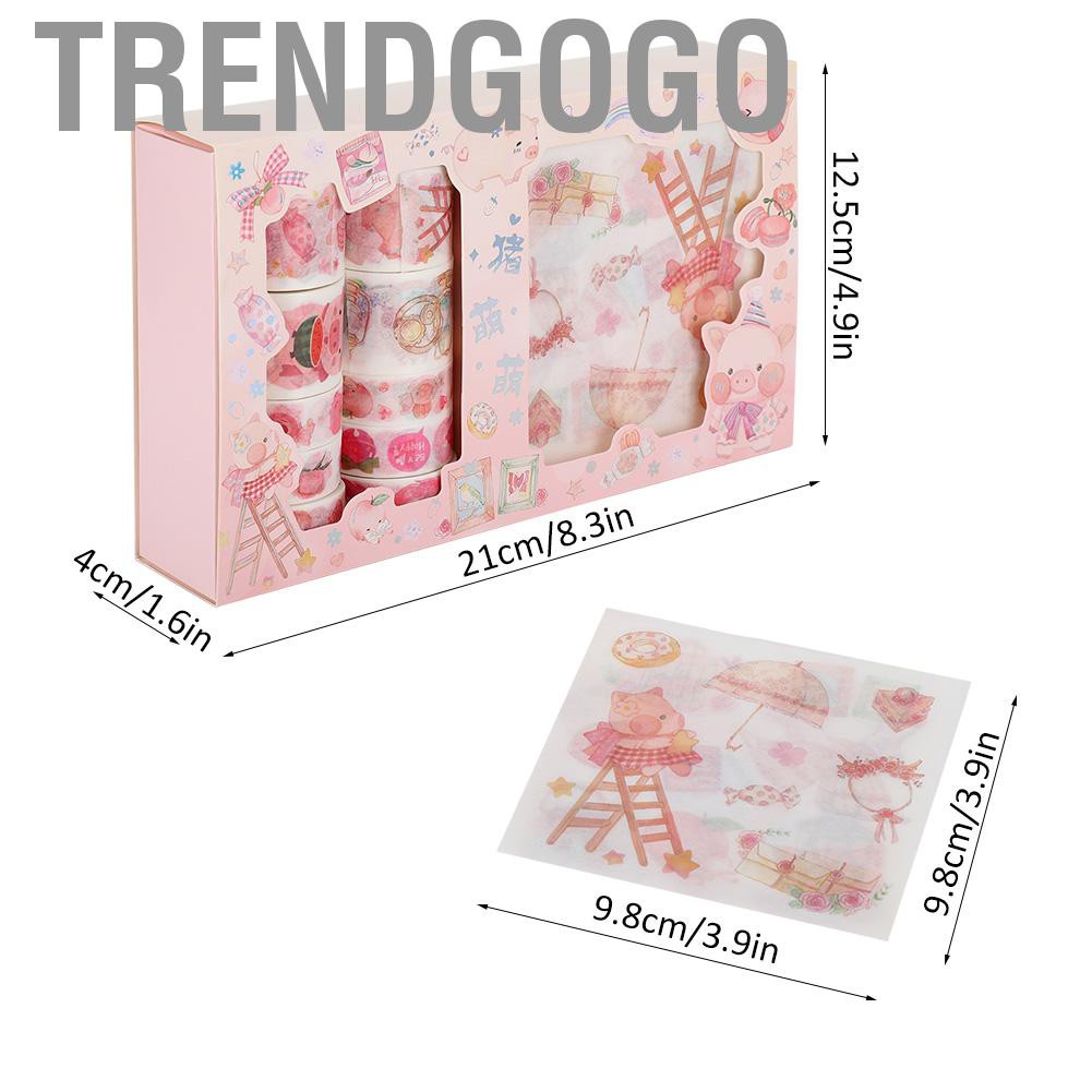 Set 20 Cuộn Băng Dính Washi Màu Hồng Dễ Thương Dùng Để Trang Trí Nhật Ký / Nhật Ký