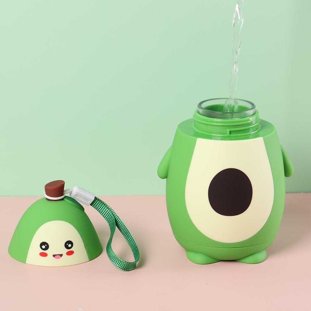 JANE Bình Nước Hai Lớp Họa Tiết Quả Bơ Hoạt Hình 280ML