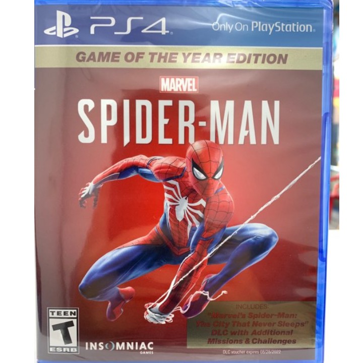 Marvel Spider-Man: Phiên bản trò chơi của năm - PlayStation 4 - Hệ US