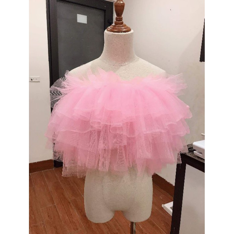 Quây voan ren lưới tutu chụp ảnh mẫu make up, beauty, váy concept