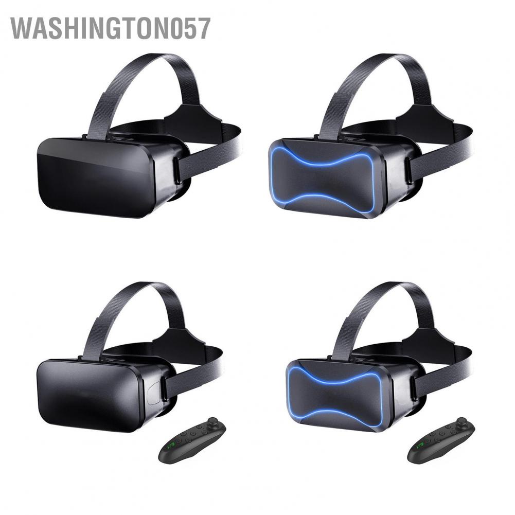Washington057 VR Glasses 3D Virtual Reality Helmet with 3 Adjustable Shoulder Straps for Android and IOS (4.5‑6.0in Screen) Phone