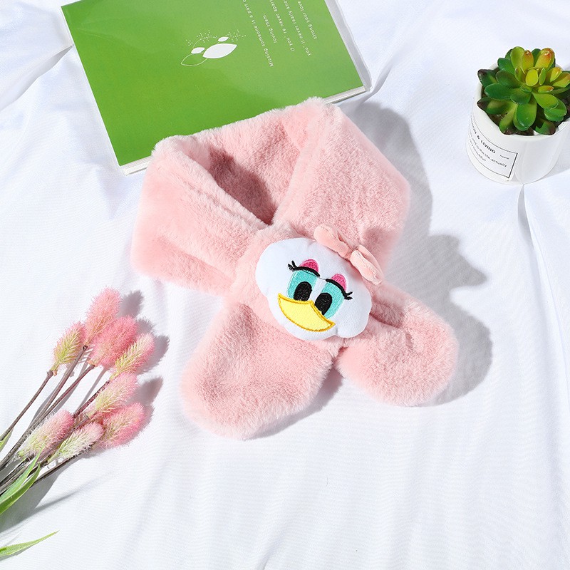 Khăn trẻ em cổ lông ngắn hình mèo các màu