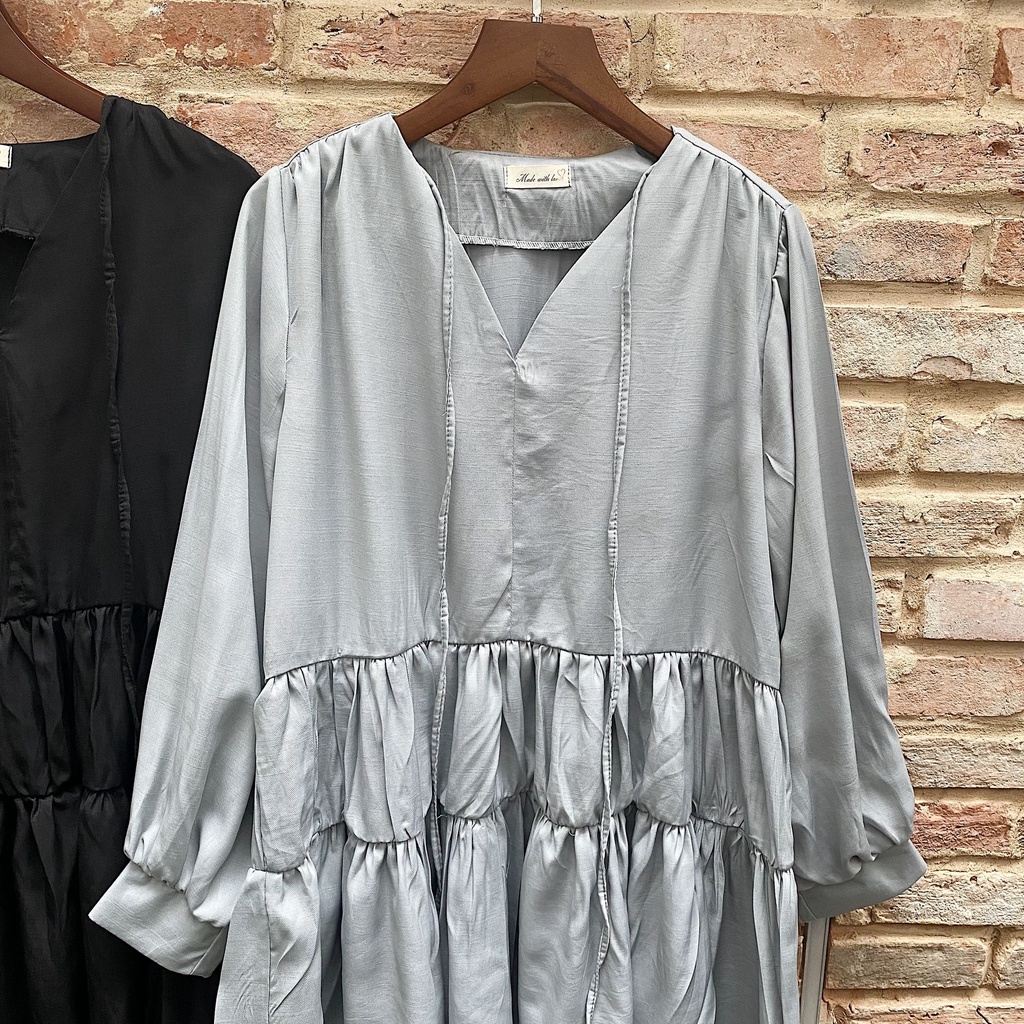 ĐẦM XÒE TẦNG TAY DÀI 2 MÀU SIÊU XINH - FREE MINI DRESS | BigBuy360 - bigbuy360.vn