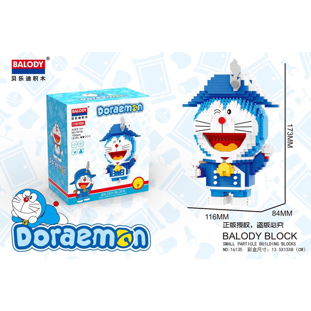 Đồ chơi lắp ráp mô hình Doraemon đáng yêu dành cho trẻ em