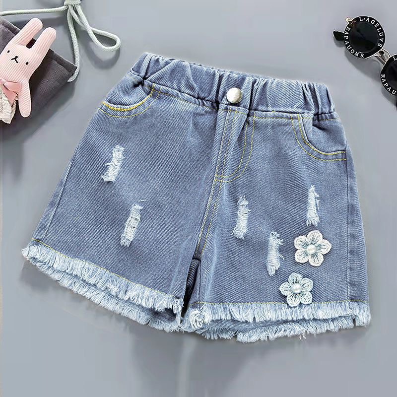 Quần Short Bò Trẻ Em Dành Cho Bé Gái Hàng Quảng Châu Cao Cấp Loại 1 HOT 2021