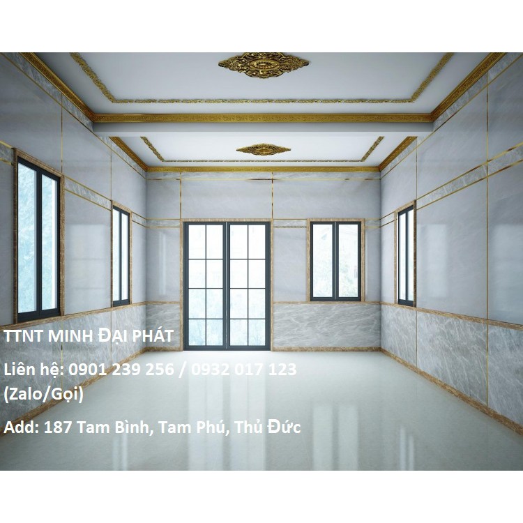 ỐP TƯỜNG VÂN ĐÁ VÂN GỖ PVC - NHẬN THI CÔNG