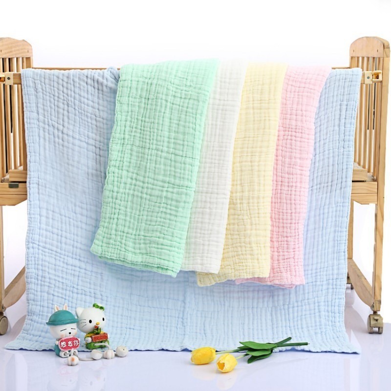 Khăn tắm cotton trơn màu cho trẻ sơ sinh ( Size 105x105cm )