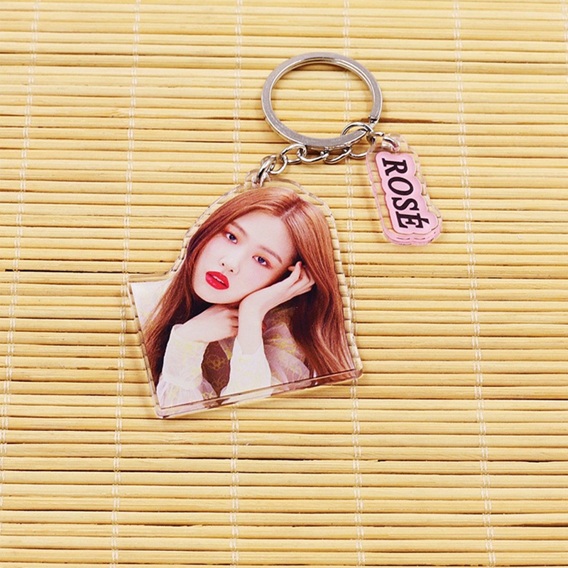 Móc khóa acrylic mặt hình thành viên nhóm nhạc Hàn Quốc Blackpink