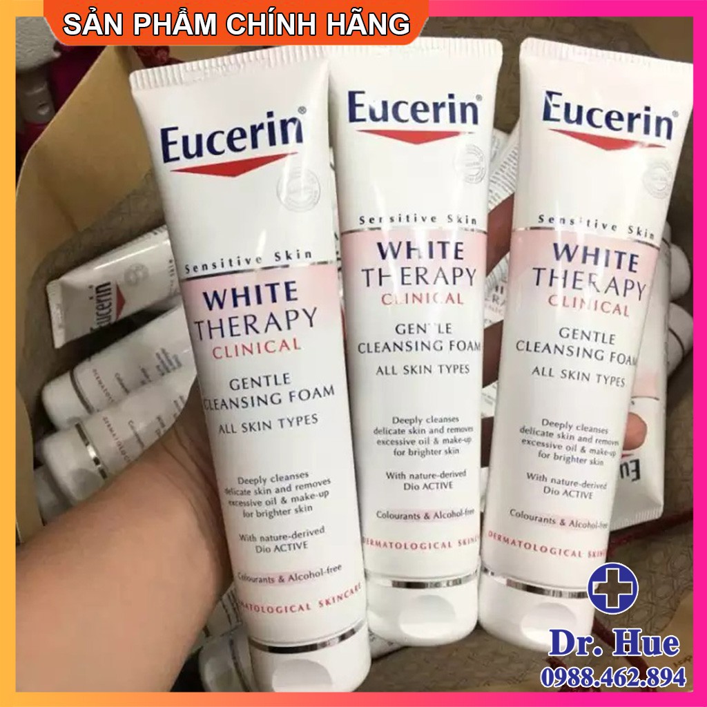 [CHÍNH HÃNG]  Sữa Rửa Mặt Eucerin WHITE THERAPY Clinical Gentle Cleansing Foam 150g