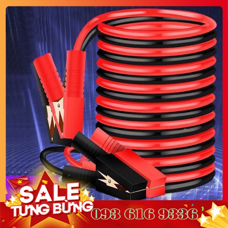 Dây Câu Kích Bình Ác Quy Ô tô Dây Kích Điện Ô tô Loại To Dài 4m