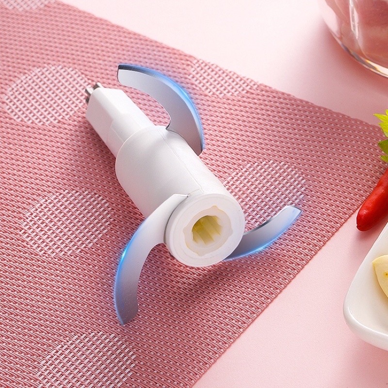 Máy xay thịt rau củ ăn dặm mini MIDEA màu hồng hình gấu cao cấp thuỷ tinh bảo hành 12 tháng