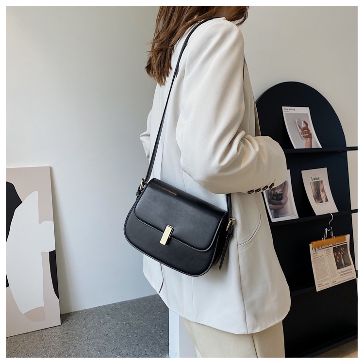 Túi xách nữ công sở khóa hình chữ nhật túi kẹp nách dây sam lonakeng shop size 20