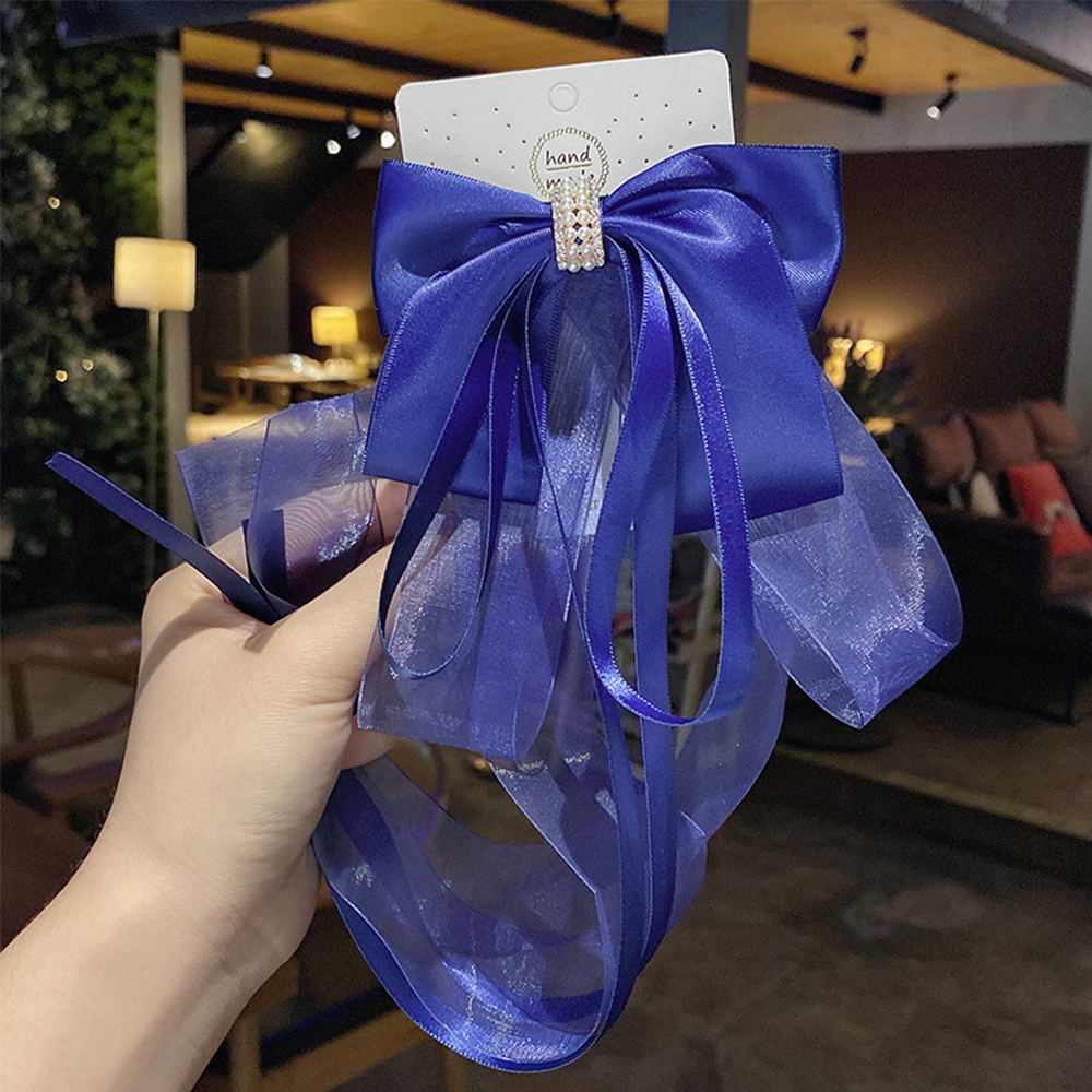 Kẹp Tóc Hình Nơ Đính Ngọc Trai Giả Thời Trang Cho Nữ