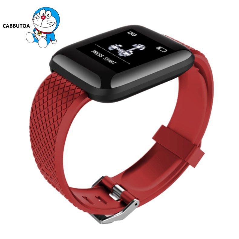 Đồng Hồ Đeo Tay Thông Minh 116plus Theo Dõi Sức Khỏe Kèm Phụ Kiện Chất Lượng Cao