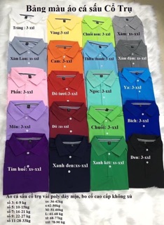 Áo thun cá sấu đẹp đủ size