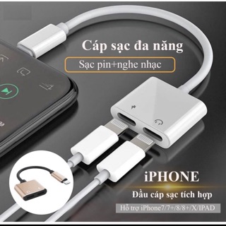 [ Rẻ vô định] Zắc chuyển đổ vừa sạc vừa nghe cho iPhone