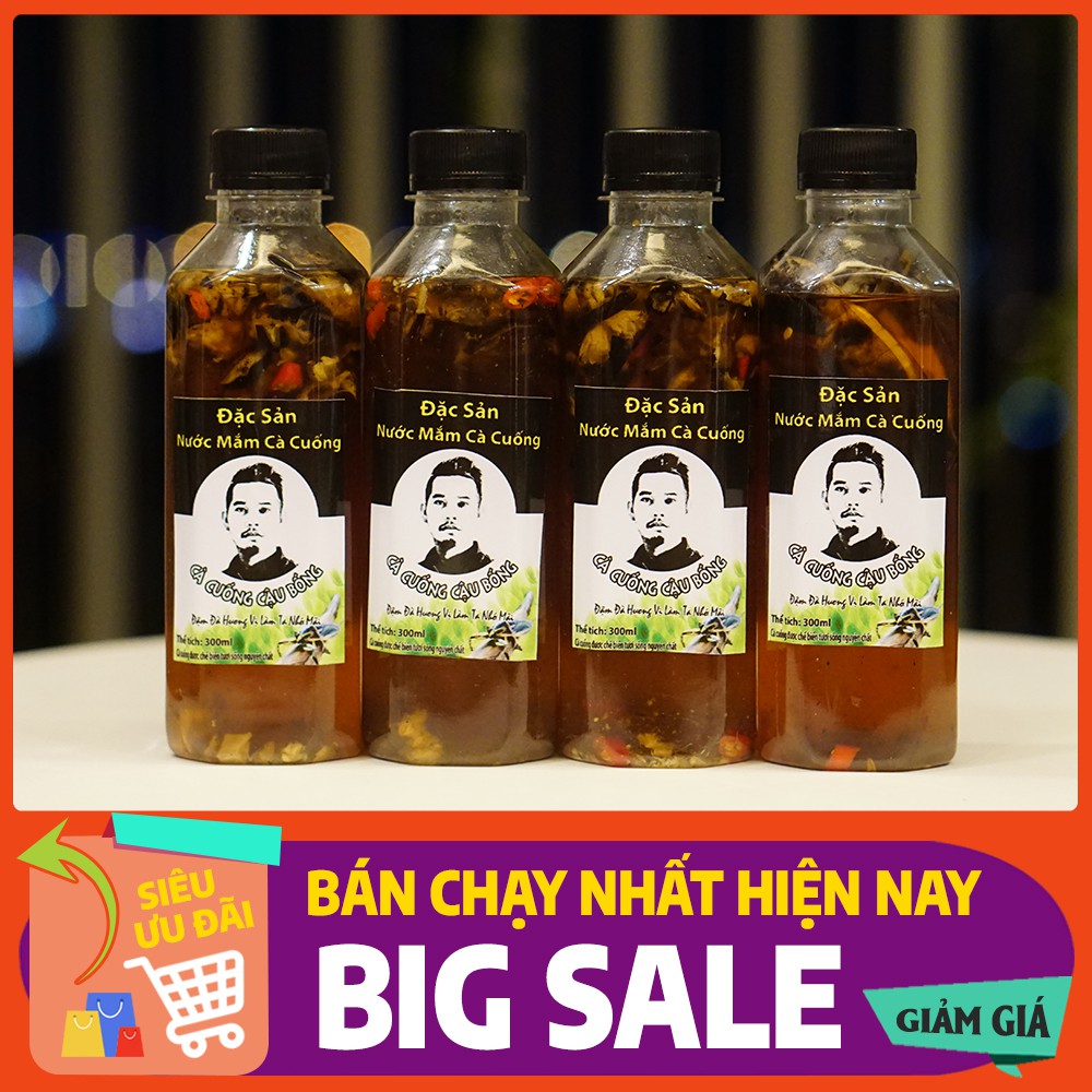 [GIAO NHANH 1H] COMBO 4 CHAI NƯỚC MẮM CÀ CUỐNG CẬU BỐNG - HOMEMADE TRUYỀN THỐNG