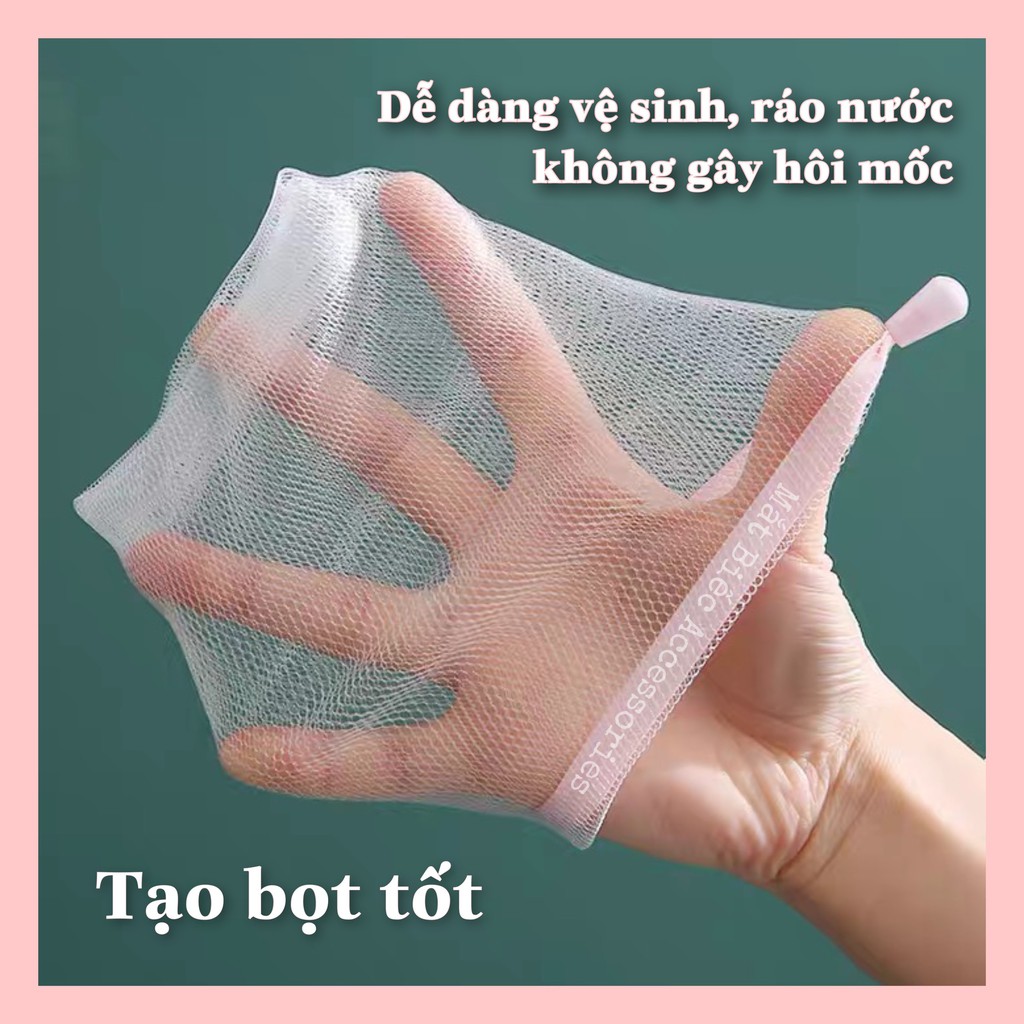 Túi lưới tạo bọt đựng xà bông, soap tắm cao cấp