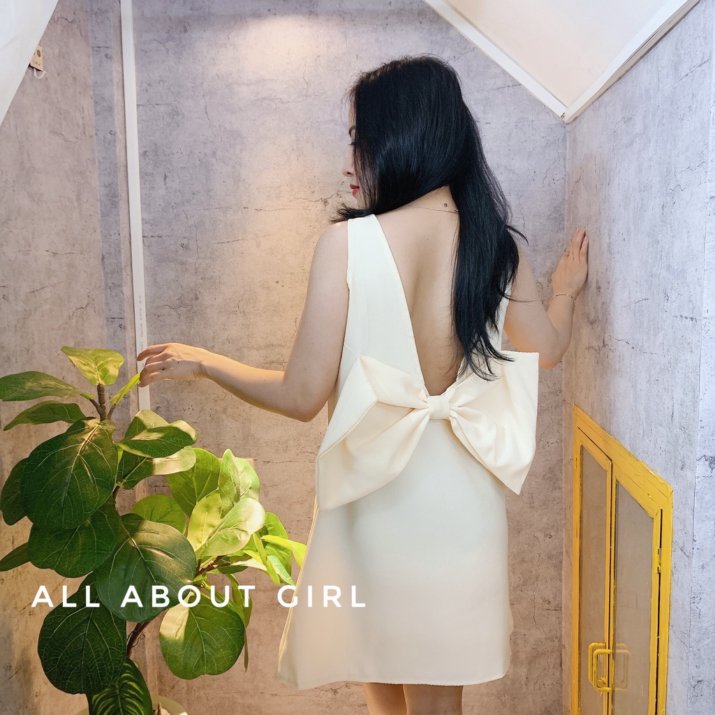 Đầm xuông nơ to ngay lưng - AAG99