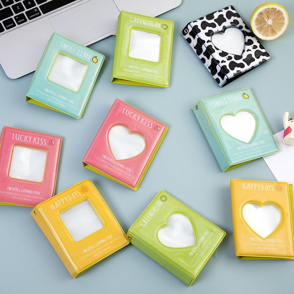Album ảnh rỗng 3 inch chứa được 36 ảnh nhỏ lưu trữ danh thiếp ảnh polaroid sách dễ thương