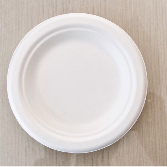 20 Đĩa tròn bã mía 6 inch ~16cm (màu trắng)