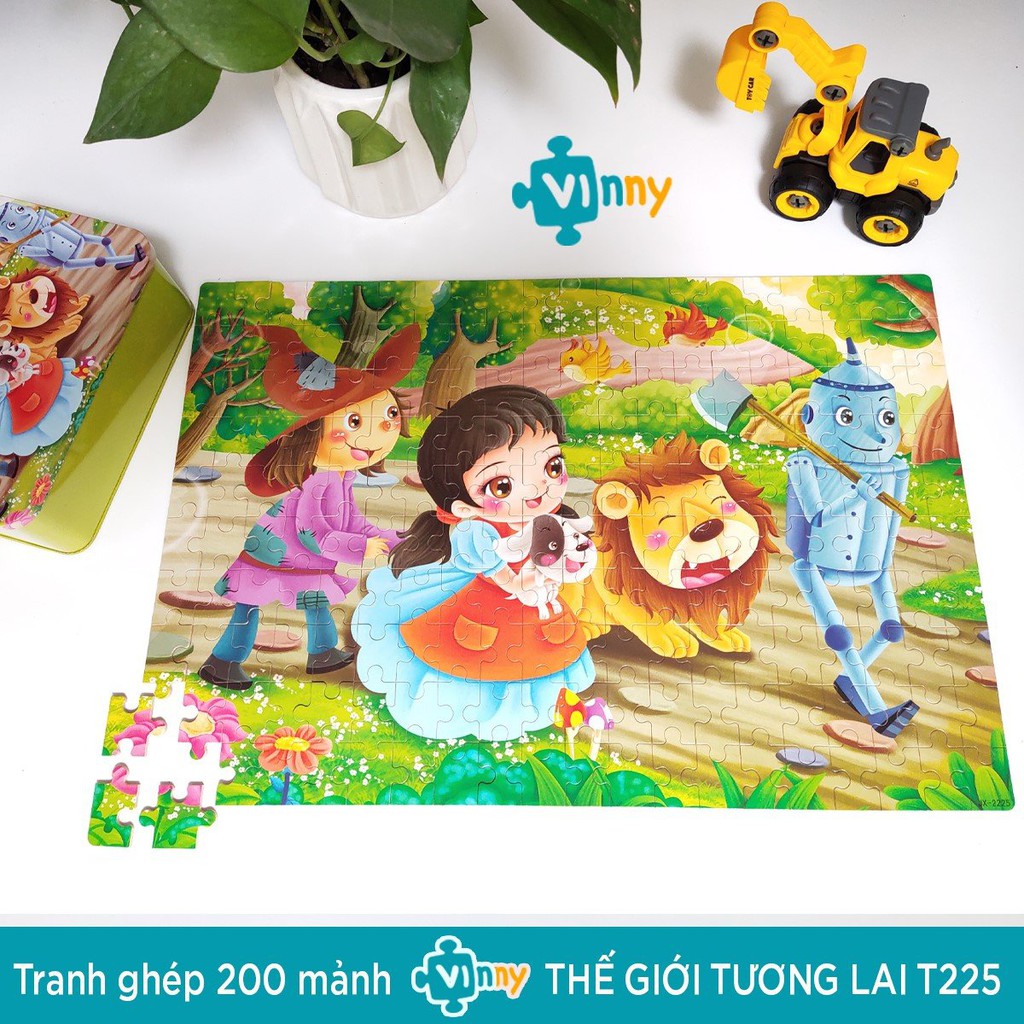 Bộ Tranh Ghép Hình 200 Mảnh Bằng Gỗ Với Nhiều Chủ Đề Cho Bé Từ 5-12 Tuổi