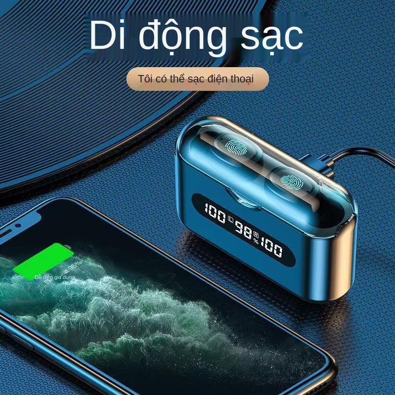 > Tai nghe siêu trầm Bluetooth không dây Universal Girl Heart Huawei Xiaomi Honor bài hát Thời lượng pin chờ lâu