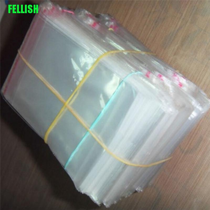 Set 200 túi nhựa trong suốt đựng trang sức kẹo tiện dụng