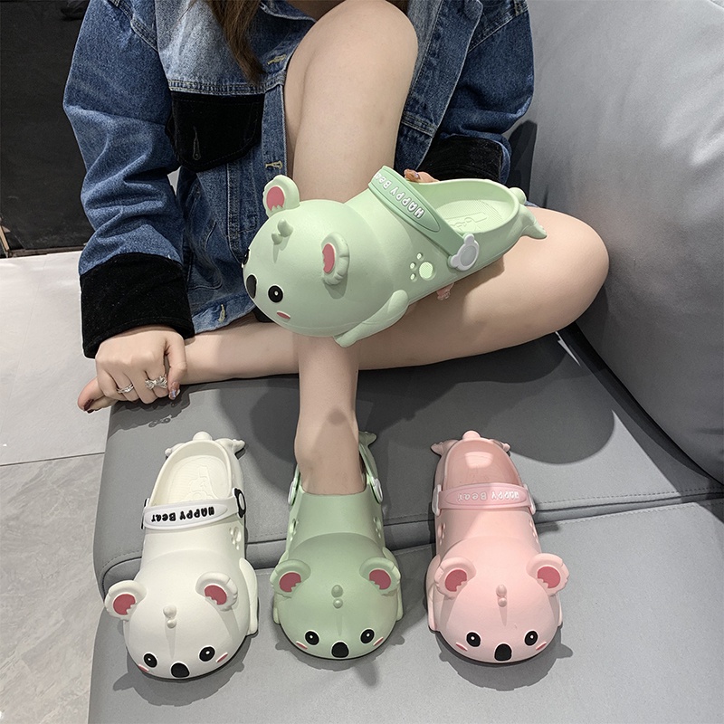 Tikp Dép Đi Trong Nhà Mềm Mại Thoải Mái Hình Gấu Koala 3 Màu Size 36-41 Dành Cho Nữ