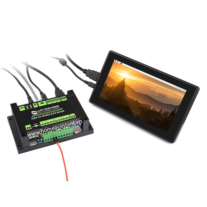 Bo Mạch Mở Rộng Máy Tính Mini Raspberry Pi CM4 -IO-WIRELESS-BASE PLC  Waveshare