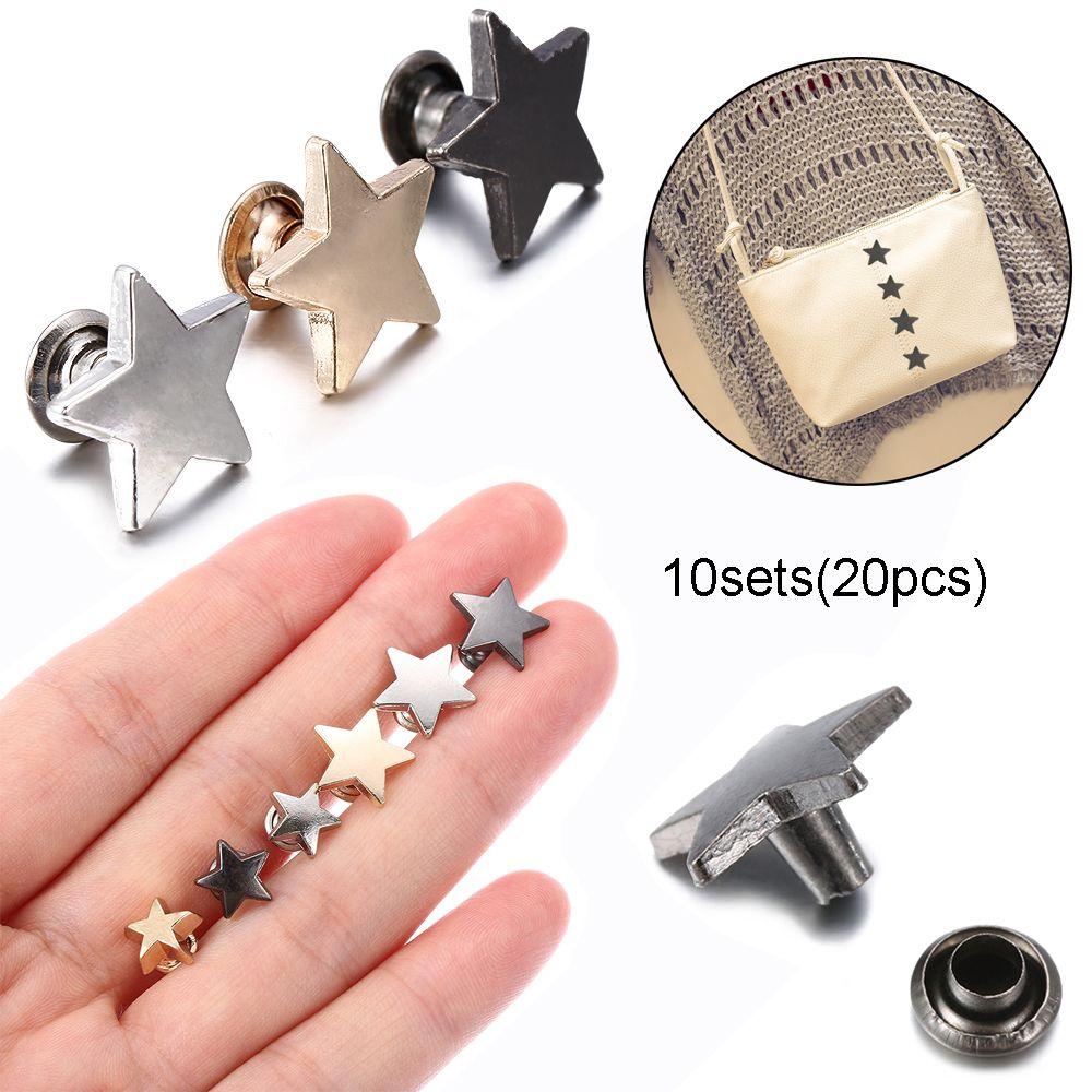 Set 10 Set (20 Đinh Tán) Hình Ngôi Sao Trang Trí Sổ Tay DIY