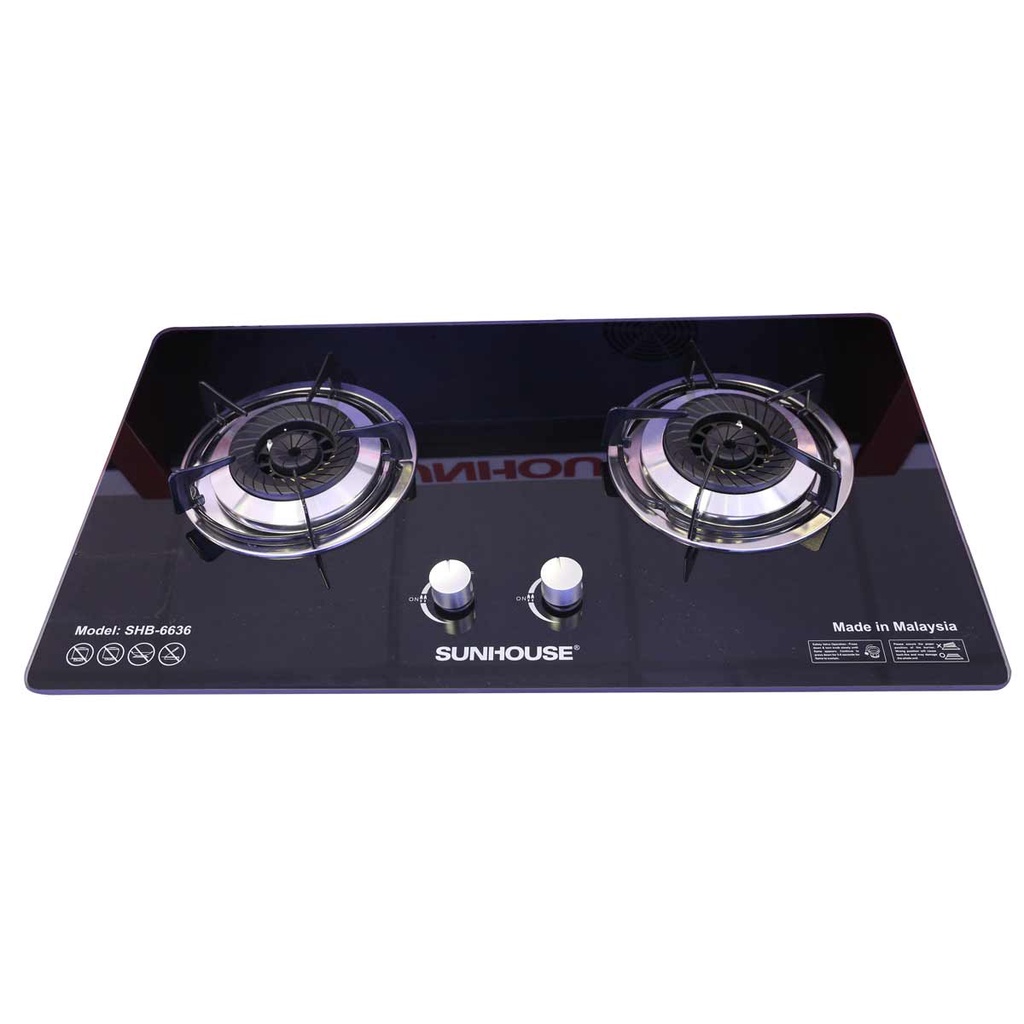 (Mới 100%)Bếp gas âm Sunhouse SHB-6636 Chính Hãng 100%(Tặng dây gas),ngắt gas tự động,đánh lửa IC-Bảo Hành 24 Tháng