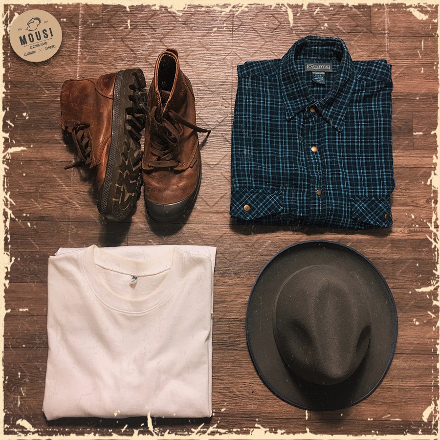 Áo sơ mi caro - flannel secondhand - inbox chọn mẫu - - vintage, cổ điển - Mousi 2hand