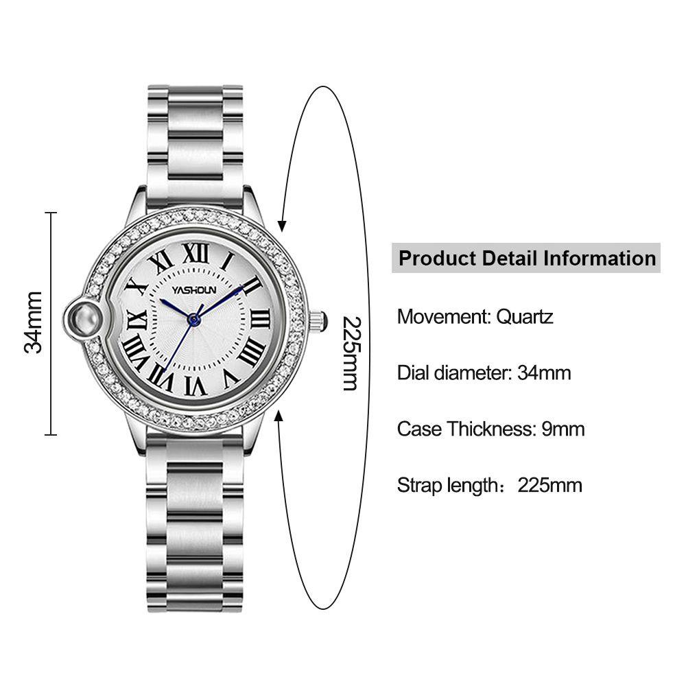 HS Đồng Hồ Quartz Thiết Kế Đơn Giản Hợp Thời Trang Cho Nữ