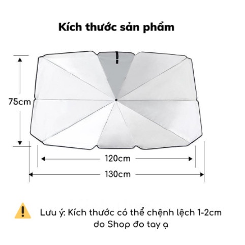 Dù Che Nắng Ô Tô, Dù Che Nắng Kính Lái Xe Hơi Gấp Gọn, Chống Tia UV Bảo Vệ Nội Thất