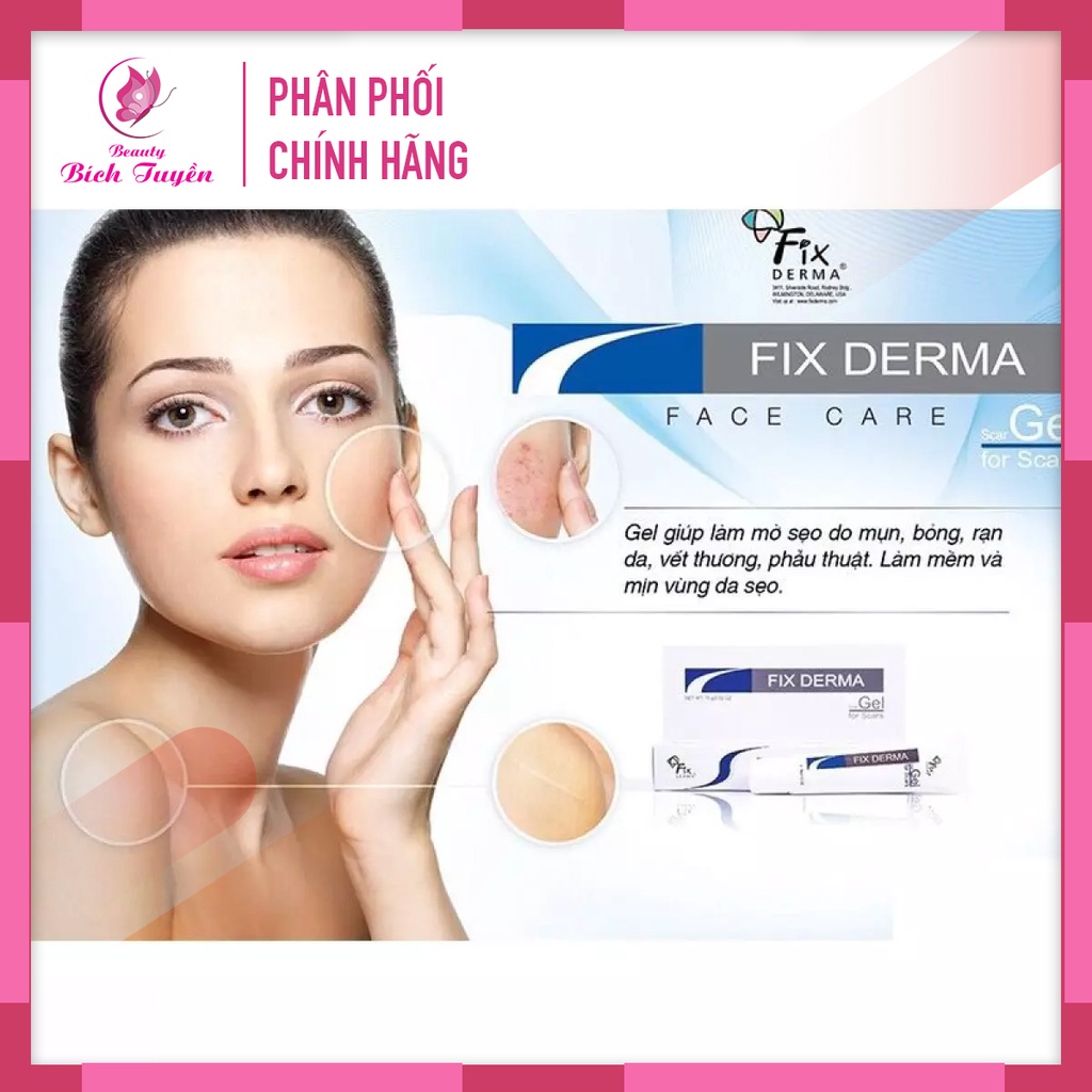Kem Gel Làm Mờ Sẹo Fixderma Scar Gel  - Kem mờ sẹo fixderma scar gel làm mờ các loại sẹo mụn, sẹo rỗ, sẹo lồi, sẹo