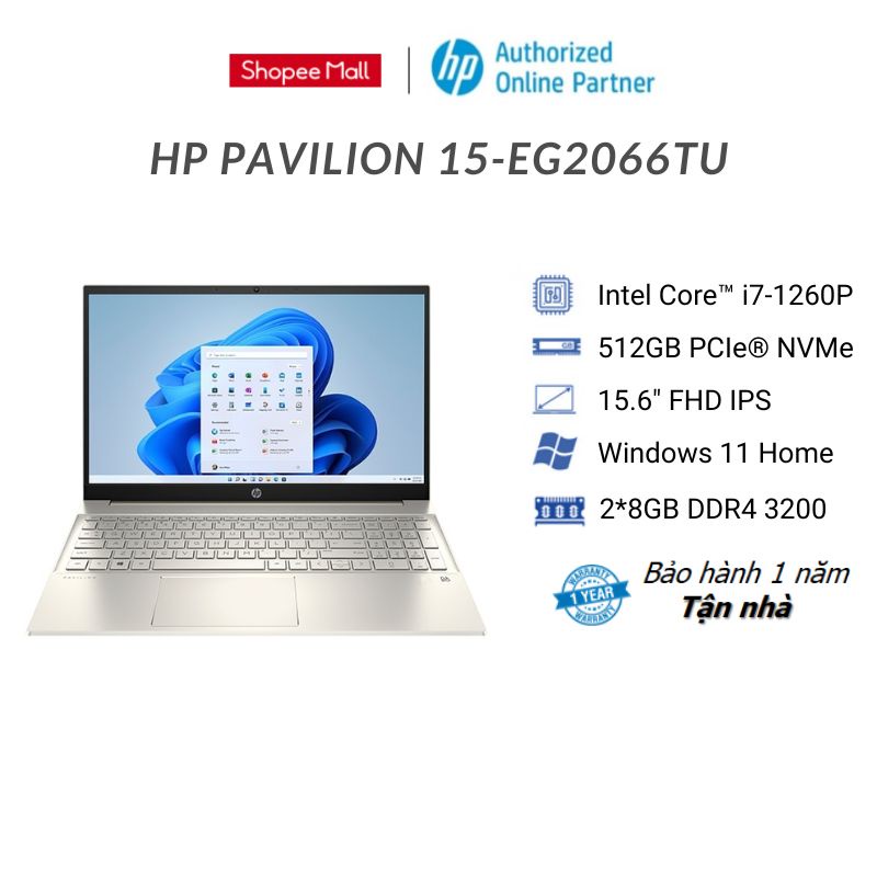 Laptop HP Pavilion 15-eg2066TU 6K7E2PA (™ i7-1260P 16G 15.6 inch FHD PS)